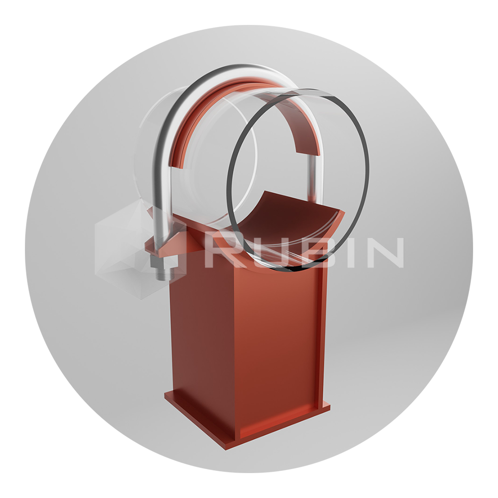 Опора хомутовая скользящая ОСТ 34-10-617-93